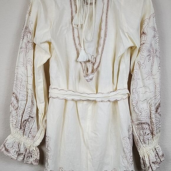 Free People Palmas Embroidered Size XL Romper - Picture 10 of 14